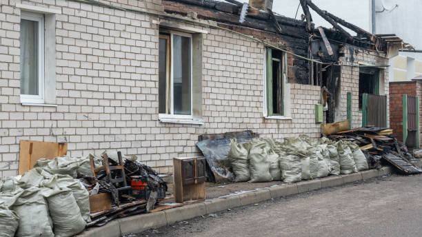 Professional Fire Damage Assessment technician working in Burnsville, MN